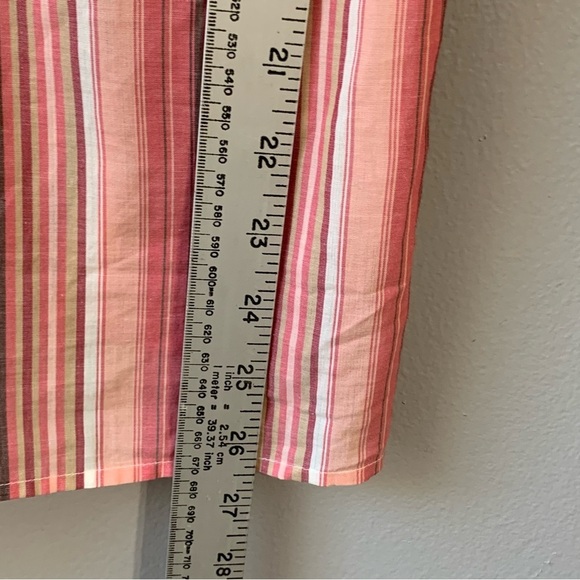 Loft cotton multi striped tank top blouse. Size 10 - Picture 6 of 9